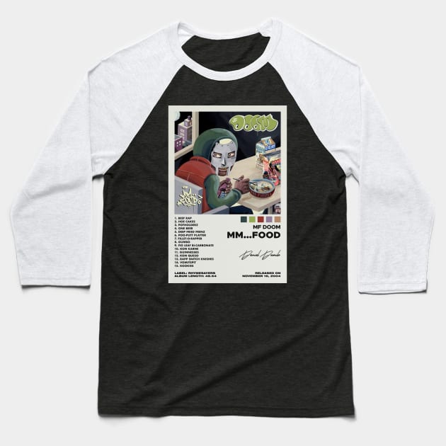 The Illest Villain MF DOOM Forever Baseball T-Shirt by Crazy Frog GREEN